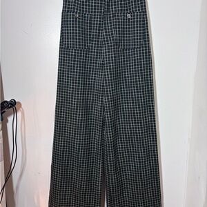 & Other Stories Kick Flare Plaid Trousers Size 0